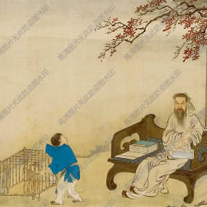 王士禎超高清《放鳥(niǎo)圖》國(guó)畫(huà)百度云網(wǎng)盤(pán)下載