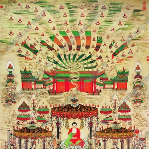 丁觀鵬超高清《極樂世界圖》國畫百度云網(wǎng)盤下載