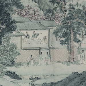 文徵明_桃源問(wèn)津圖_超高清_百度云網(wǎng)盤(pán)下載