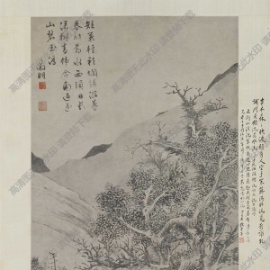 文徵明_溪橋策杖圖_超高清_百度云網(wǎng)盤(pán)下載