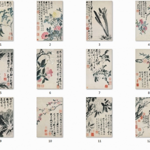 石濤_花鳥圖冊十二開_超高清_百度云網(wǎng)盤下載