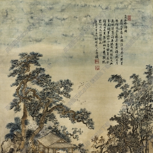 王翚_夏五吟梅圖_超高清_國畫百度云網(wǎng)盤下載