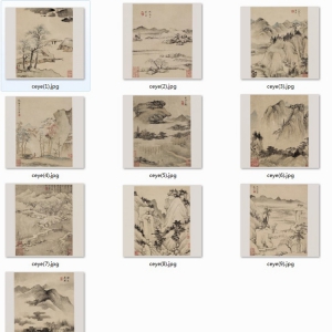 查士標(biāo)_山水冊十開_超高清_百度云網(wǎng)盤下載