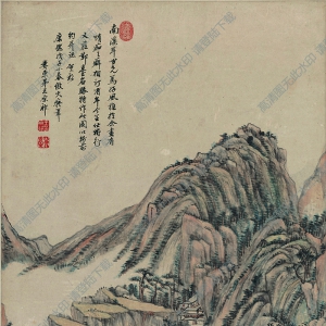王原祁作品_仿黃公望山水_超高清_百度云網(wǎng)盤下載