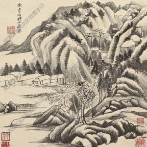 董其昌_仿古山水冊_超高清_百度云網(wǎng)盤下載