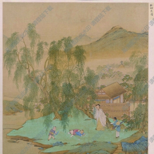 仇英_捉柳花圖_超高清_百度云網(wǎng)盤下載