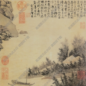 唐寅_震澤煙樹(shù)圖_超高清_百度云網(wǎng)盤下載