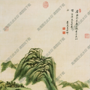 王原祁_仿黃公望設(shè)色山水圖_超高清_百度云網(wǎng)盤下載