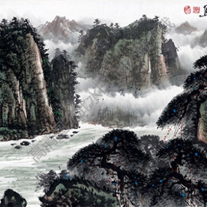 國畫名作_萬壑松風(fēng)_高清大圖下載
