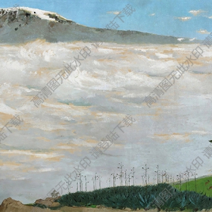 吳冠中油畫(huà)_乞力馬扎羅雪山_高清大圖下載
