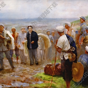 高虹油畫(huà)_轉(zhuǎn)戰(zhàn)陜北_高清大圖下載