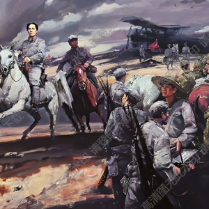 李如作品_毛主席在反圍剿戰(zhàn)役中_高清大圖下載
