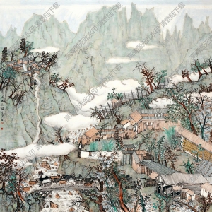 何加林國(guó)畫_老寨新韻_高清大圖下載