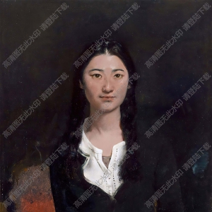 郭潤文油畫作品 小婷婷 高清下載