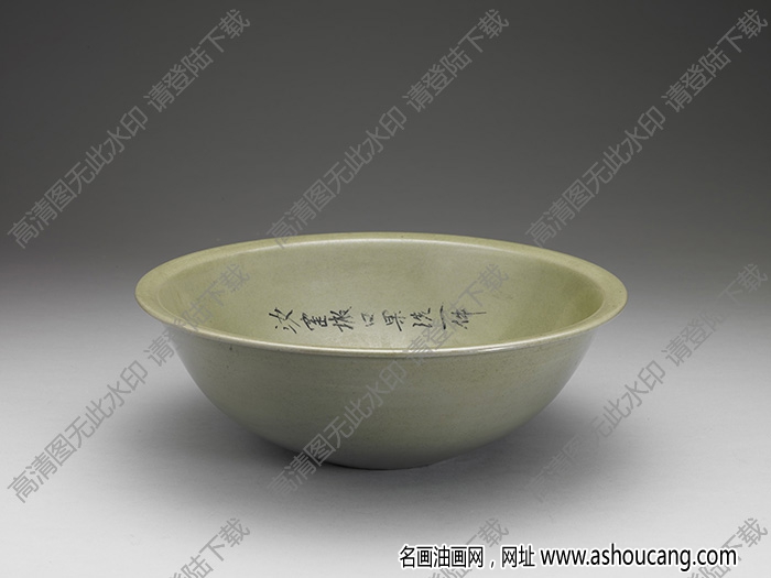五代 越窯秘色青瓷洗 高清大圖下載
