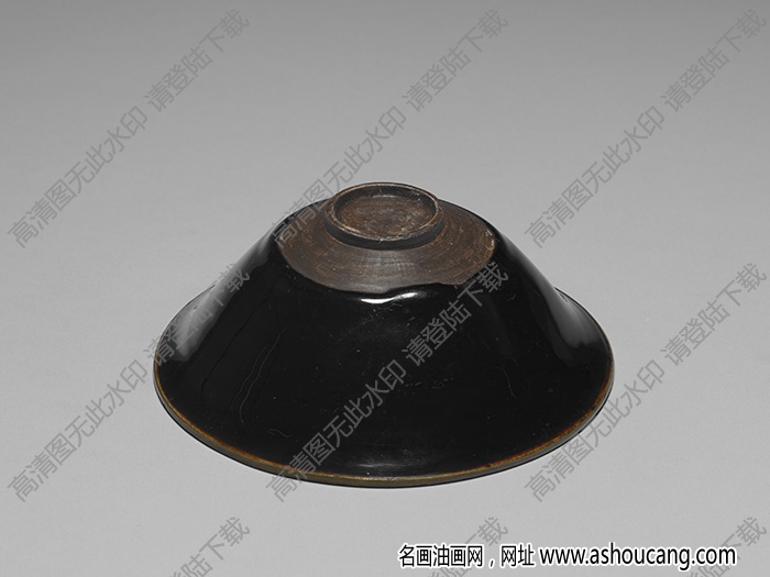 宋 建陽(yáng)窯烏金釉碗 高清大圖下載