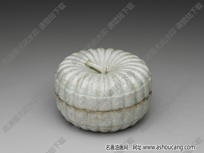 宋 景德鎮(zhèn)窯青白瓷菊瓣盒底印 高清大圖下載