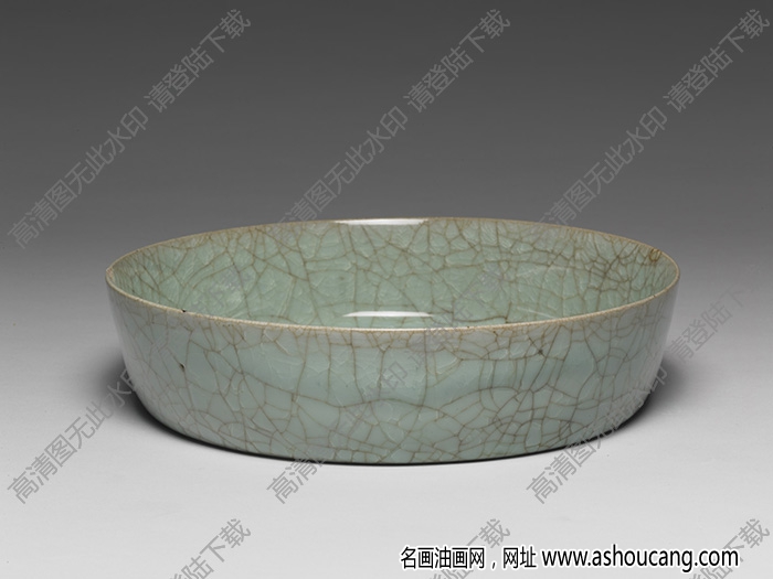 南宋 官窯青瓷圓洗 高清大圖下載