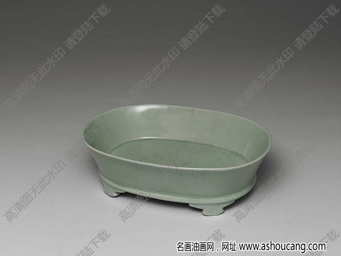 北宋 汝窯青瓷水仙盆 高清大圖下載