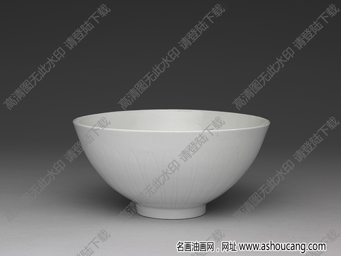 明永樂 甜白四季花卉紋蓮子碗 高清大圖下載