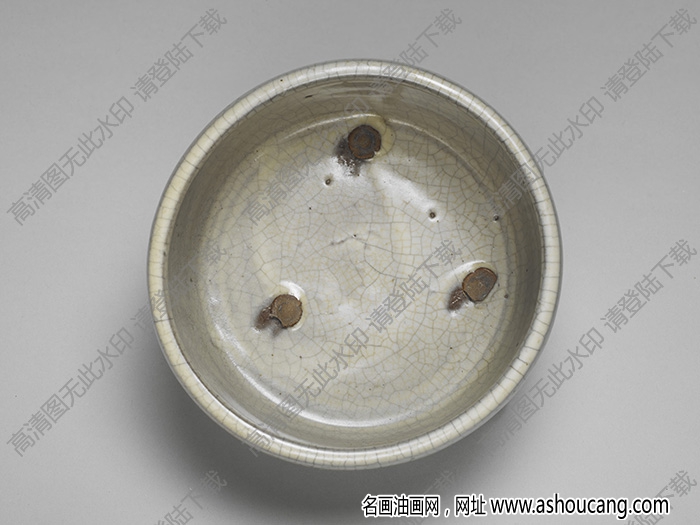南宋-元 官窯青瓷三足爐 高清大圖下載
