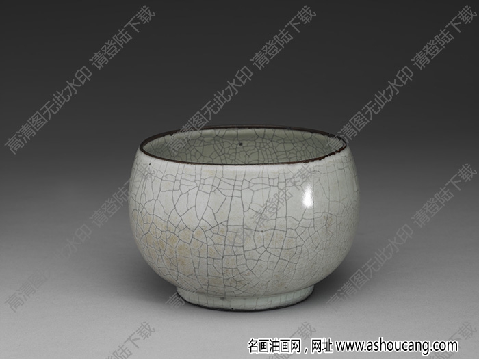 南宋-元 官窯青瓷缽式碗 高清大圖下載