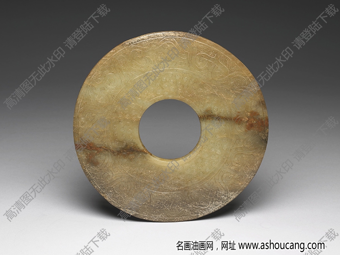 戰(zhàn)國(guó) 雙身獸紋玉璧 高清大圖下載