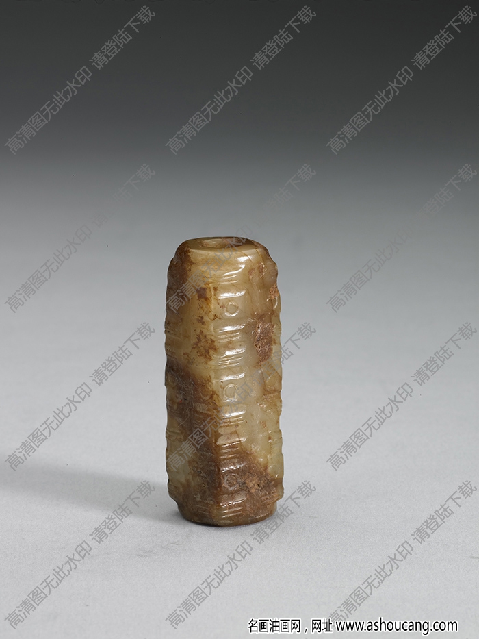 漢代 白玉管狀物 高清大圖下載