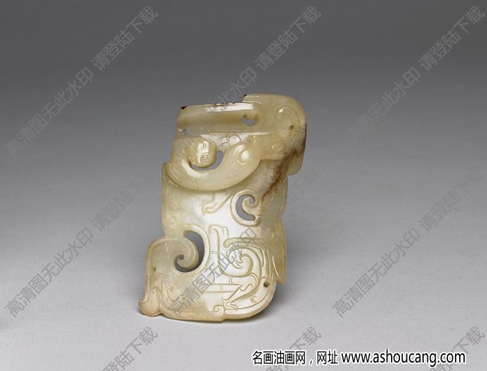 西漢 鳥獸紋玉飾 高清大圖下載