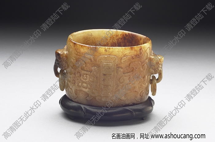 南宋至明 舊玉琮形盂 高清大圖下載