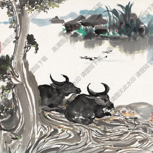 吳冠中國(guó)畫(huà)_春塘水暖_高清大圖下載
