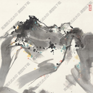吳冠中作品_山水清音_高清大圖下載