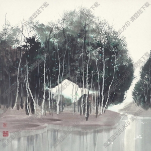 吳冠中國畫作品_達活泉_高清下載