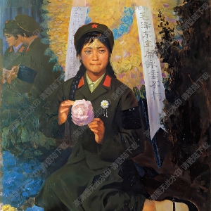 邵增虎油畫_毛主席逝世-哀思如潮_高清下載