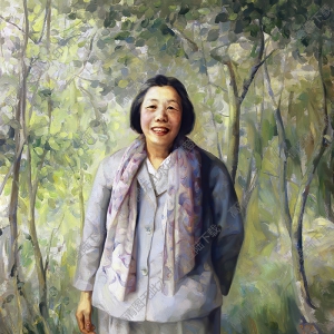 趙開霖人物油畫_鄧穎超_高清大圖下載