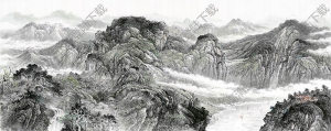 國畫名作_山水相連_基業(yè)永固_高清大圖下載