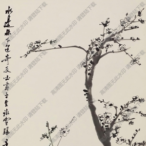 湯定之國(guó)畫 墨梅(4) 高清大圖下載