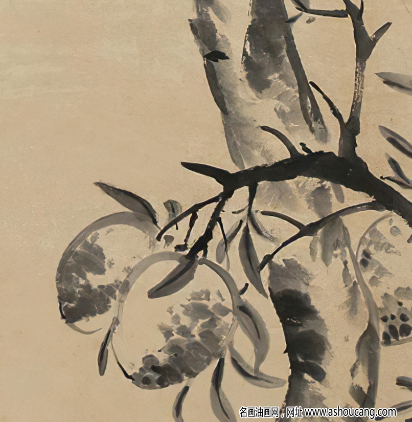八大山人國畫作品 雙禽圖 高清下載