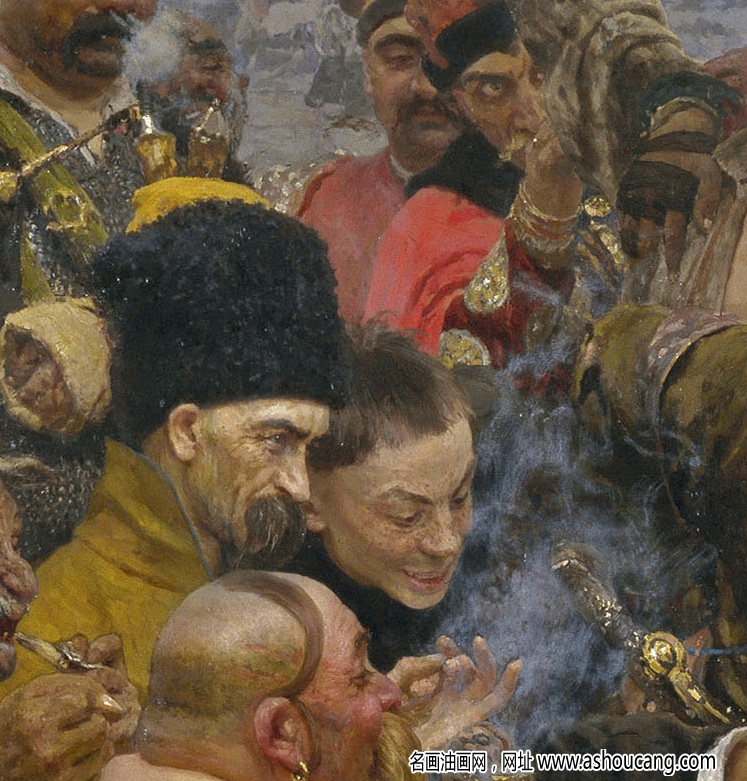 列賓 名畫《查波羅什人寫信給土耳其蘇丹王》高清大圖下載