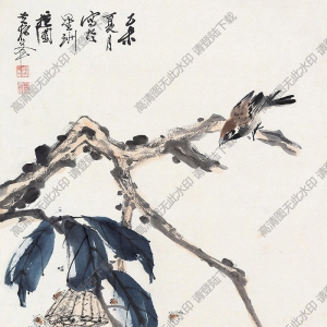 黃獨峰國畫 蜂涌圖 高清大圖下載