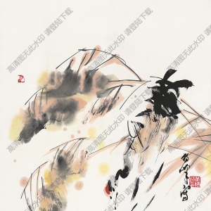 黃獨(dú)峰國(guó)畫 鶴 高清大圖下載