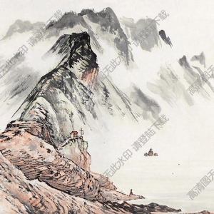 黃獨(dú)峰國(guó)畫 棲鳳峰 高清大圖下載
