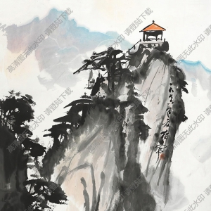 黃獨(dú)峰國(guó)畫 山水 高清大圖下載
