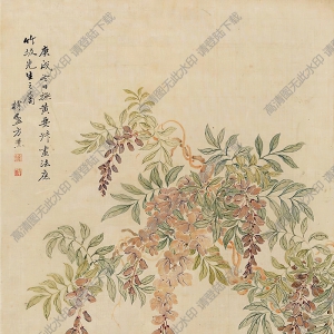方薰國(guó)畫 花朝清逸圖 高清大圖下載