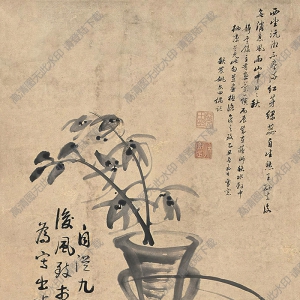 方薰國(guó)畫 蘭花 高清大圖下載