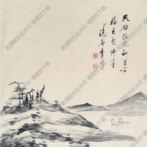 李流芳國(guó)畫(huà) 水墨山水 高清大圖下載