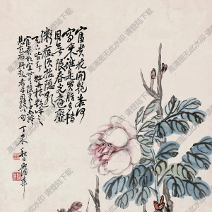 蒲華國畫 富貴花開 高清大圖下載