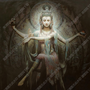 曾浩油畫(huà)作品_濕婆舞王_高清大圖下載
