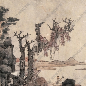 陳洪綬國(guó)畫 高士圖 (2)  高清大圖下載