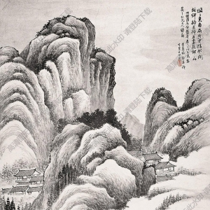 林紓國畫 歸莊圖 高清大圖下載